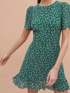 Reformation Beesley floral print mini dress. Size 0